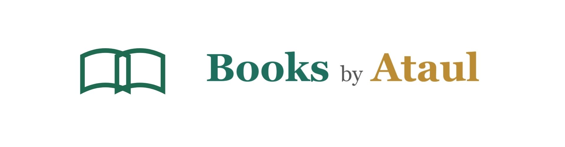 Books by Ataul — banner with open book logo